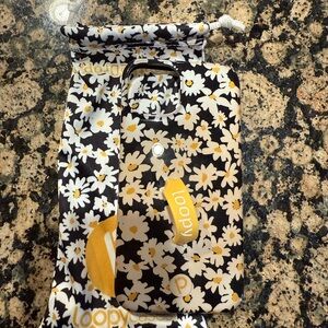 Loopy Case - Black and Yellow Floral Design